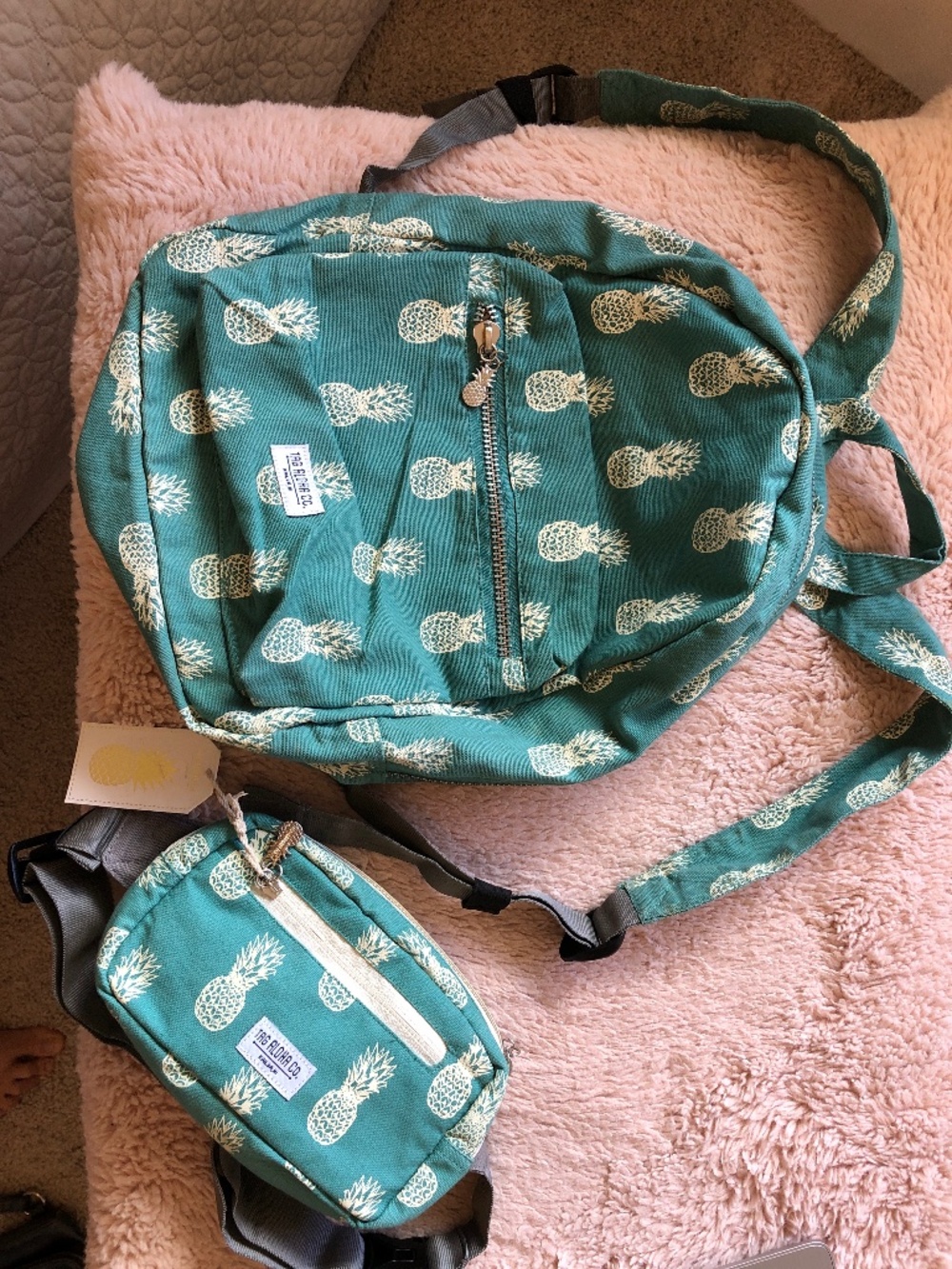 Tag Aloha Co. Brand Backpack and Waistpack